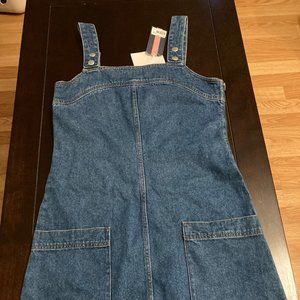 Jack Wills Jaden Denim Popper Indigo Dress